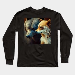 Bear Wolf . Long Sleeve T-Shirt